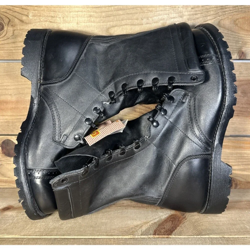 Mens Size 10.5 Corcoran Black Leather 1525 Field Jump  Black Leather Boots USA